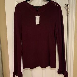 Maroon sweater WHBM Size M